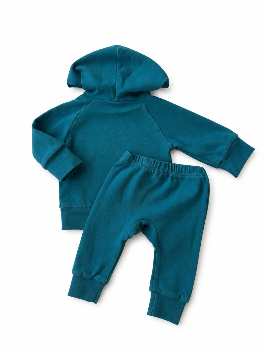 Little One Shop Teal Hooded Lounge Set 0-3M EUC Unisex Cotton